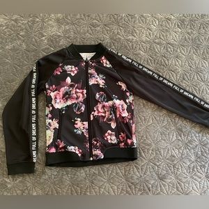 Amazing Pink Floral Bomber Jacket